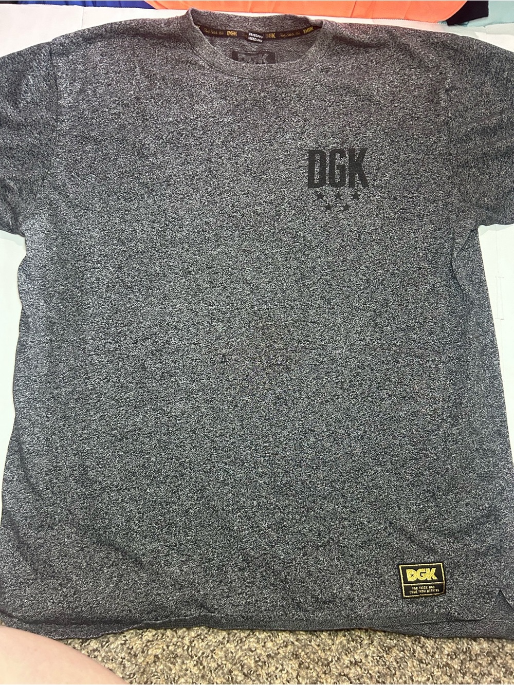 DGK Heather Black & Gray Short Sleeve Crew Tee